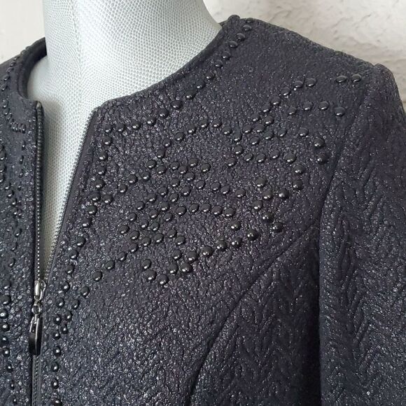 Juliette Longuet | Studded Metallic Sheen Jacket - Picture 2 of 8